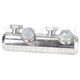 Conector (mufa) neizolat AL cu 2 suruburi, Tracon, 133x27x16mm, AT95-150CS