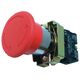 Buton comanda Comtec, ciuperca (avarie) cu revenire, 1ND, rosu, MF0005-20352