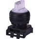 Selector cu maneta ETI, scurta cu revenire, luminoasa, alb, 0-1, 45 grade, 004771335