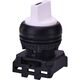 Selector cu maneta scurta cu retinere, stanga 45 grade, 1-0-2, alb, ETI, 004771351