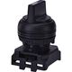 Selector cu maneta scurta cu retinere, dreapta 45 grade, 1-0-2, negru, ETI, 004771354