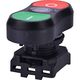 Buton comanda ETI, Start-Stop cu revenire si LED, alb, 004771393