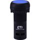 Buton comanda ETI, cu revenire, 1NI, albastru, 004771464