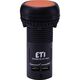 Buton comanda ETI, cu revenire, 1ND+1NI, portocaliu, 004771476