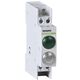 Lampa de semnalizare Noark, LED, verde/alb, 230VAC/DC, sina DIN, 102478