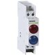 Lampa de semnalizare Noark, LED, rosu/albastru, 110VAC/DC, sina DIN, 102492