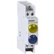 Lampa de semnalizare Noark, LED, galben/albastru, 12VAC/DC, sina DIN, 102505