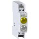 Lampa de semnalizare Noark, LED, galben/alb, 12VAC/DC, sina DIN, 102510