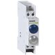Lampa de semnalizare Noark, LED, albastru/alb, 230VAC/DC, sina DIN, 102523
