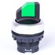 Selector cu maneta scurta cu revenire, verde, 1-0-2, Noark, 105524