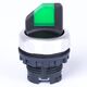 Selector cu maneta scurta cu revenire, luminoasa, verde, 1-0-2, Noark, 105529