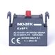 Contact auxiliar Noark, pentru buton de comanda/selector, 1NI, rosu, 105579