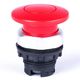 Buton comanda Noark, ciuperca cu revenire, 40mm, neiluminat, rosu, 105637