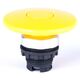 Buton comanda Noark, ciuperca cu revenire, 60mm, neiluminat, galben, 105649
