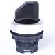 Selector cu maneta scurta cu retinere, negru, 1-0-2, Noark, 105678