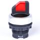 Selector cu maneta scurta cu retinere, luminoasa, rosu, 1-0-2, Noark, 105685