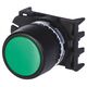 Buton comanda Scame, cu revenire, verde, 590.PPRN2