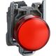 Lampa de semnalizare Schneider, LED, rosu, 48-120VAC, D22, XB4BVG4