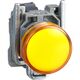 Lampa de semnalizare Schneider, LED, galben, 48-120VAC, D22, XB4BVG5