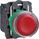 Buton comanda Schneider, cu revenire si LED, 1NI+1ND, rosu, XB5AW34M5