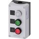 Cutie pentru comanda Siemens, 3 butoane, verde/rosu, cu revenire si lampa de semnalizare, 1NI+1ND, 3SU1803-0AB00-2AB1