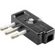 Stecher Gewiss, 2P+E, tip Italia, gri, 10A, intrare cablu lateral