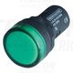Lampa de semnalizare Tracon, LED, verde, 230VAC, D22, NYG3, LJL22-GE