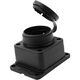 Priza mobila (Cupla) 16A, 2P+E, cu capac, negru, Comtec, MF0012-86210
