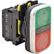 Buton comanda Tracon, Start-Stop, 1ND+1NI, cu bec, rosu/verde, NYG3-DL