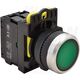 Buton comanda Tracon, cu revenire si lumina, 1ND, verde, NYG3-LG