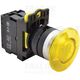 Buton comanda Tracon, ciuperca (avarie), cu bec, 1ND, galben, NYG3-MLY