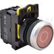 Buton comanda Tracon, cu revenire, inscriptionat ON, cu bec, 1NI, rosu, NYG3-P2L