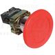 Buton comanda Tracon, ciuperca (avarie) cu cheie, 1NI, 30mm, rosu, NYG442P30