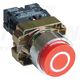 Buton comanda Tracon, cu revenire, inscriptionat ON, buton in relief, 1NI, rosu, NYGBA4322P
