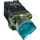 Selector cu maneta scurta cu retinere, luminoasa, 1NI+1ND, verde, 1-2, Tracon, NYGBK2365Z