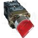 Selector cu maneta scurta cu retinere, luminoasa, 1NI+1ND, rosu, 1-0-2, Tracon, NYGBK3465P