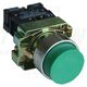 Buton comanda Tracon, cu revenire, buton in relief, 1ND, verde, NYGBL31Z