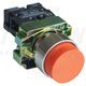 Buton comanda Tracon, cu revenire, buton in relief, 1NI, rosu, NYGBL42P