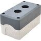 Cutie pentru comanda Tracon, neechipata, gri, 2 butoane, IP65, NYGD-2GR
