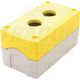 Cutie pentru comanda Tracon, neechipata, galben, 2 butoane, IP65, NYGD-2YE