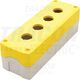 Cutie pentru comanda Tracon, neechipata, galben, 4 butoane, IP65, NYGD-4YE