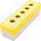 Cutie pentru comanda Tracon, neechipata, galben, 5 butoane, IP65, NYGD-5YE