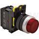 Buton comanda Tracon, cu revenire si lumina ON-OFF, buton in relief, 1NI, rosu, NYK3-HLR