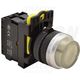 Buton comanda Tracon, cu revenire si lumina ON-OFF, buton in relief, 1ND, alb, NYK3-HLW