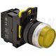 Buton comanda Tracon, cu revenire si lumina ON-OFF, buton in relief, 1ND, galben, NYK3-HLY