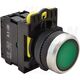 Buton comanda Tracon, cu revenire si lumina ON-OFF, 1ND, verde, NYK3-LG