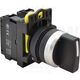 Selector cu maneta scurta cu retinere, 2ND, negru, 1-0-2, Tracon, NYK3-S31BK