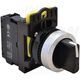 Selector cu maneta scurta cu revenire, stanga, 2ND, negru, 1-0-2, Tracon, NYK3-S33BK