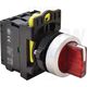 Selector cu maneta scurta cu retinere, luminoasa, 1ND+1NI, rosu, 1-0-2, Tracon, NYK3-SL31R