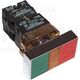 Buton comanda Tracon, Start-Stop, luminoasa, 1NI+1ND, verde/portocaliu/rosu, NYKK8365